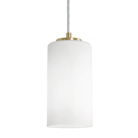 Afx Leo 1-Light Pendant, Clear Glass Shade, Light Antique Brass Finish LEOP04MBLB